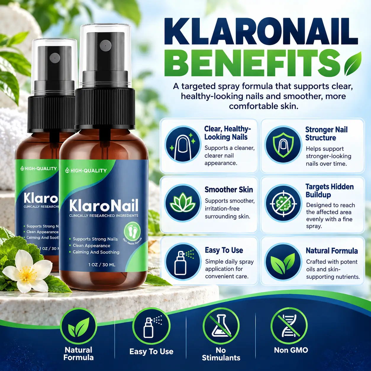 KlaroNail benefits graphic